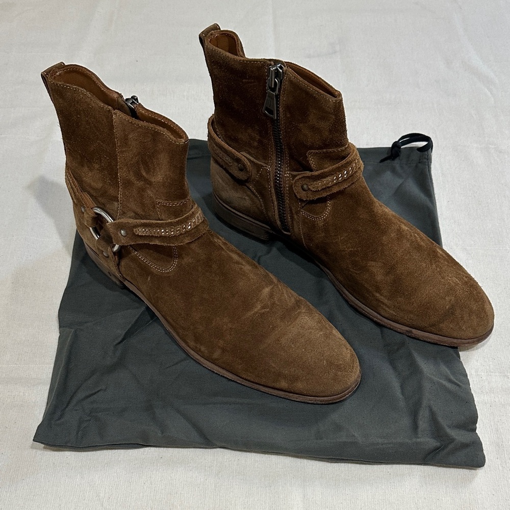 John Varvatos brownstone Eldridge harness boot